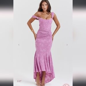 House of CB Lilac/Pink High Low Corset Dress
